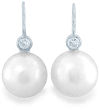 Diamonds & Pearl Earrings