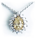 Fancy Yellow Diamond Pendant